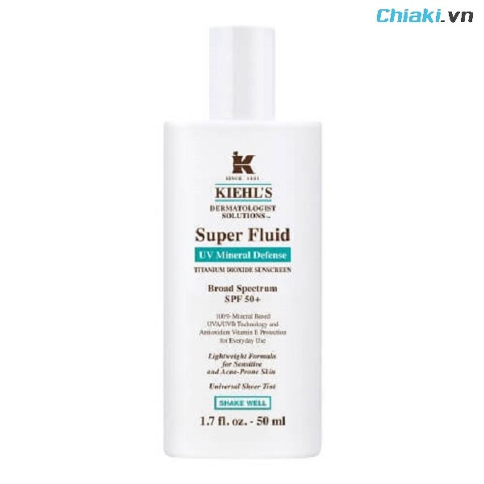 Kem kháng nắng nóng Kiehl’s Light Daily Defense Mineral Sunscreen SPF50 PA+++