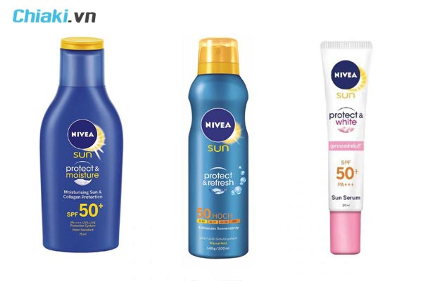 Kem chống nắng Nivea c&oacute; rất nhiều loại kh&aacute;c nhau