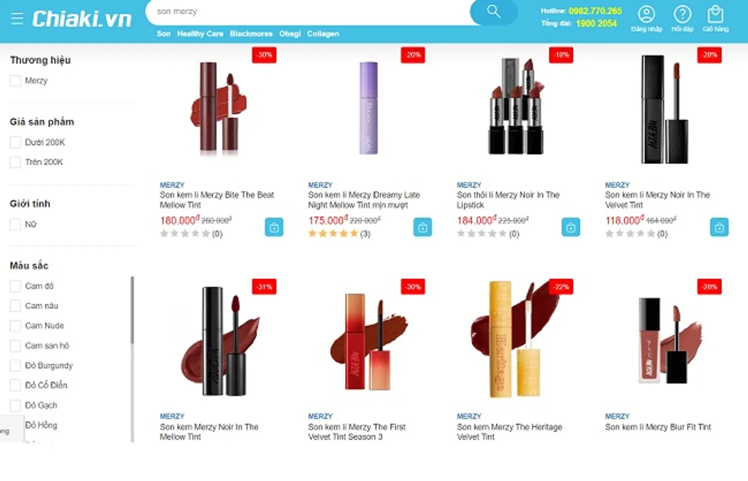 Review 10 bảng màu son Merzy hot trend – cập nhật mới nhất 2025