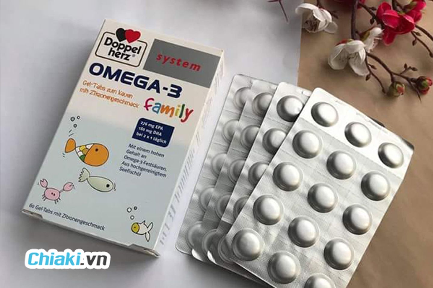 Vi&ecirc;n nhai Omega 3 của Đức Doppelherz System Omega-3