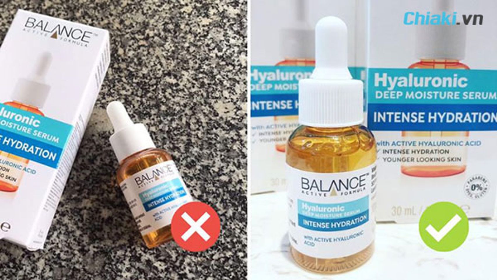 C&aacute;ch nhận biết serum Balance thật giả