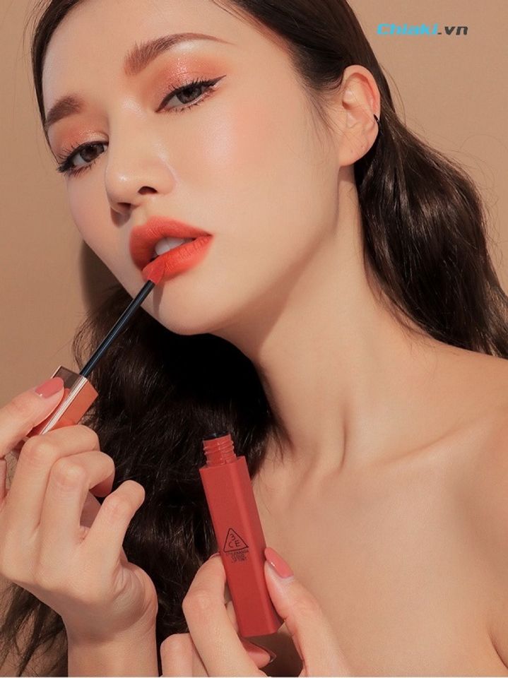 Son m&agrave;u cam san h&ocirc; 3CE Cloud Lip Tint Peach Tease
