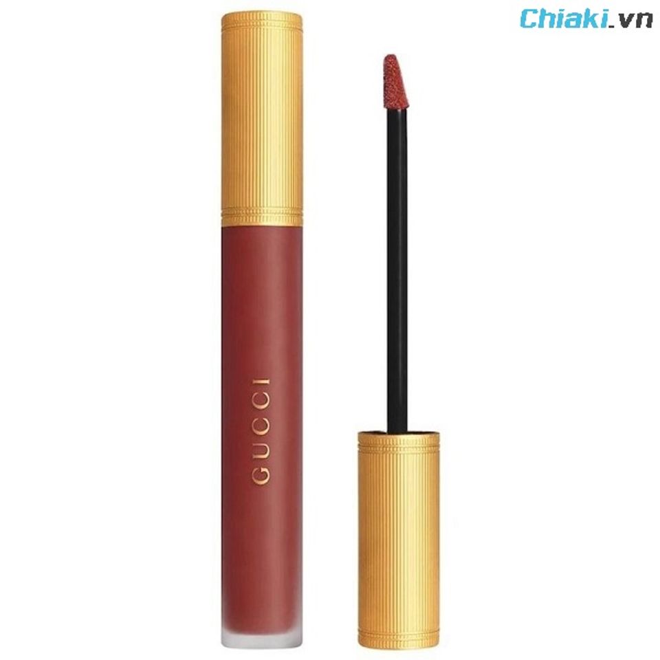 Son kem Gucci m&agrave;u 521 Nellie Cherrie đỏ gạch