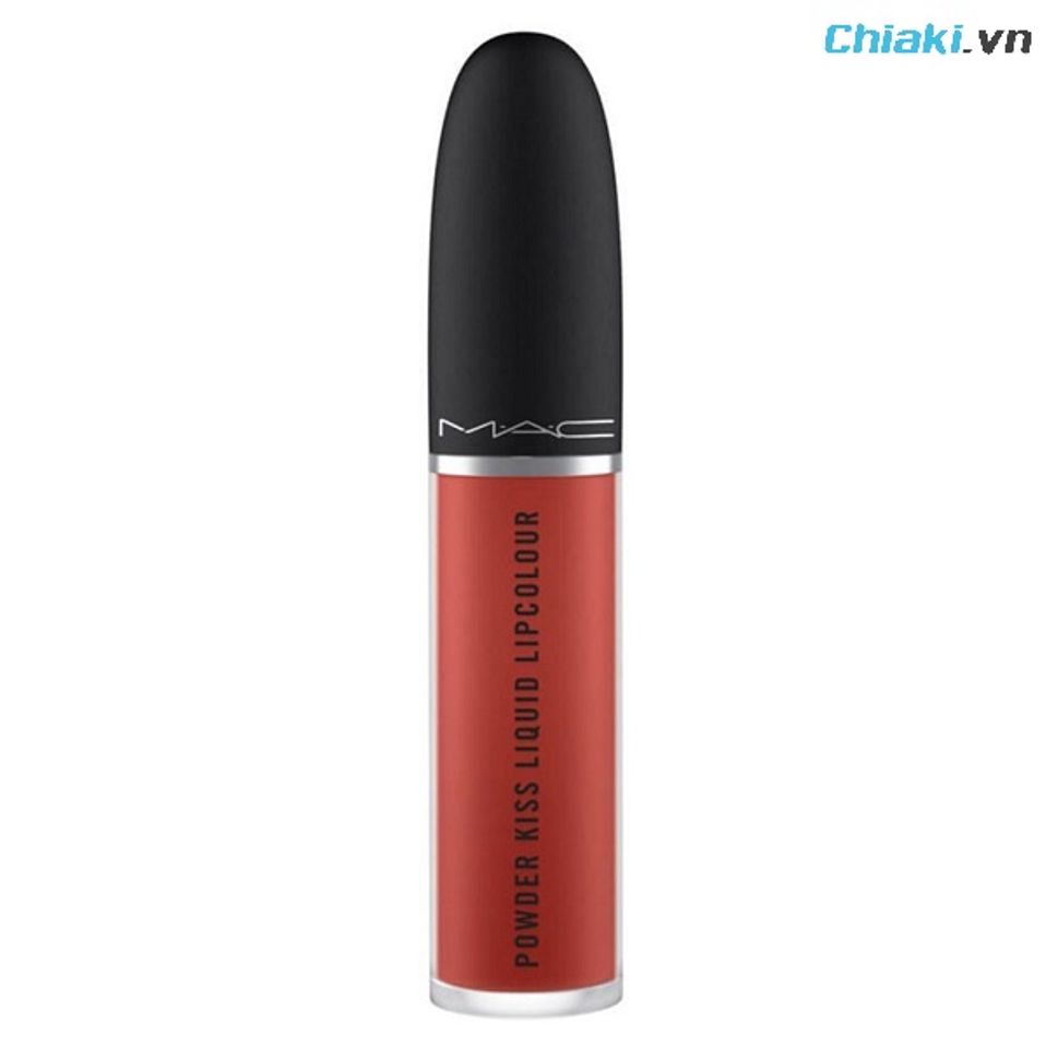 Son Mac Powder Kiss Liquid Lipcolour m&agrave;u 991 đỏ gạch