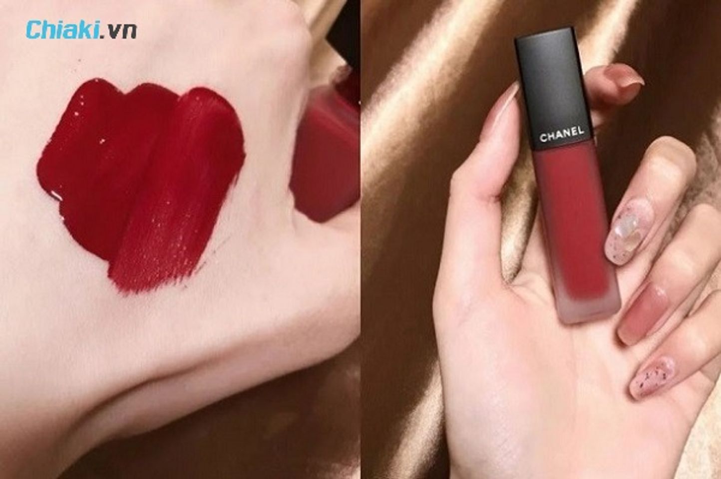 Son đỏ mận Chanel 824 Berry Allure Ink Fusion cuốn h&uacute;t