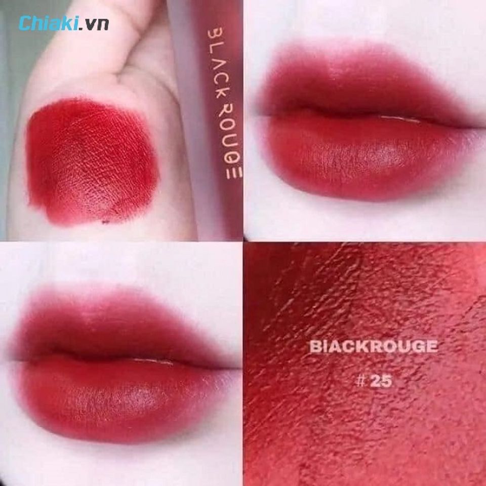 Son Black Rouge m&agrave;u đỏ mận Air Fit Velvet Tint #A25