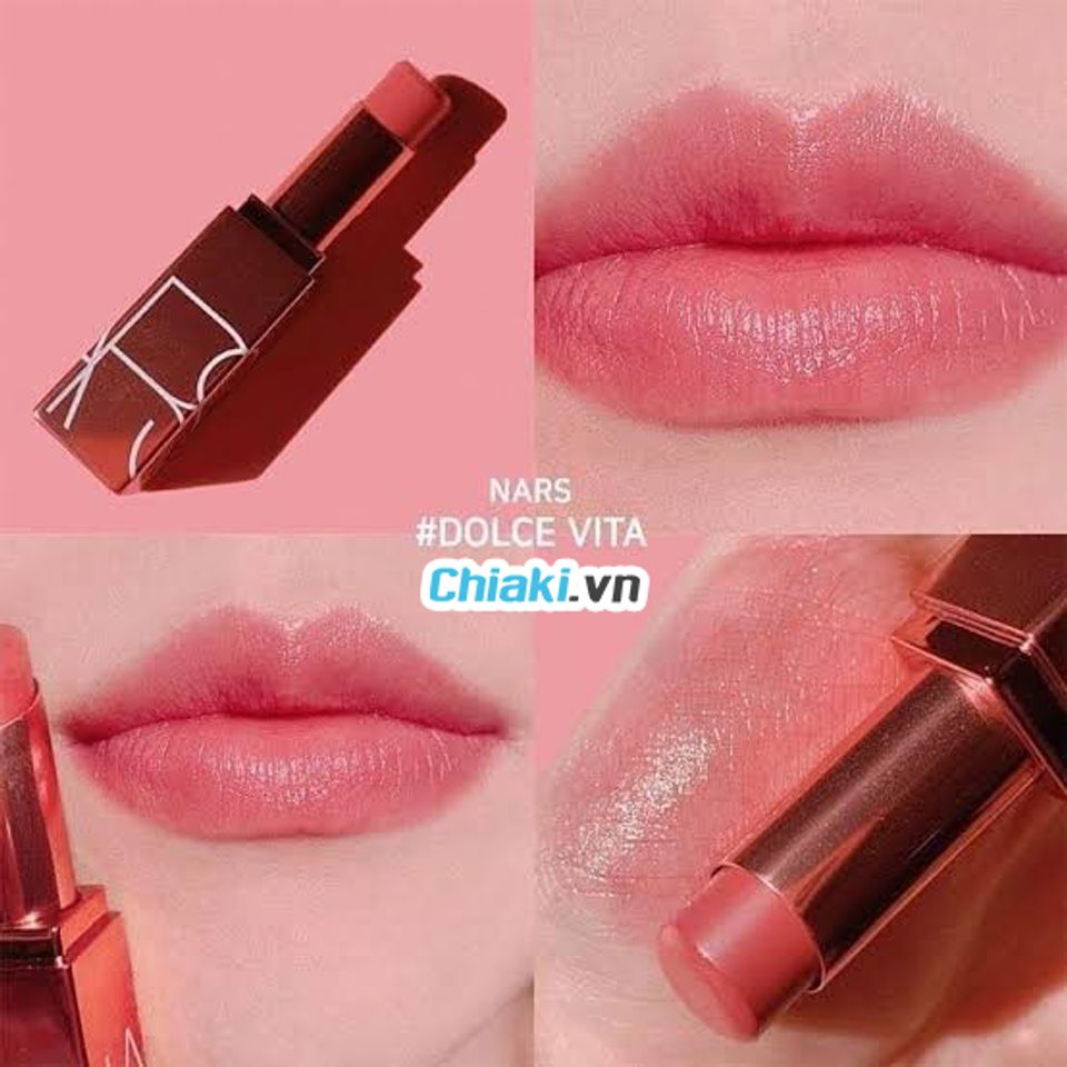Son m&agrave;u hồng đất Dưỡng Nars Afterglow Lip Balm Dolce Vita