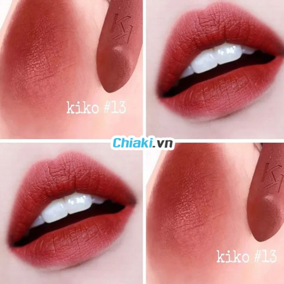 Son Kiko Powder Power Lipstick 13 Vermillion Đỏ &Aacute;nh N&acirc;u