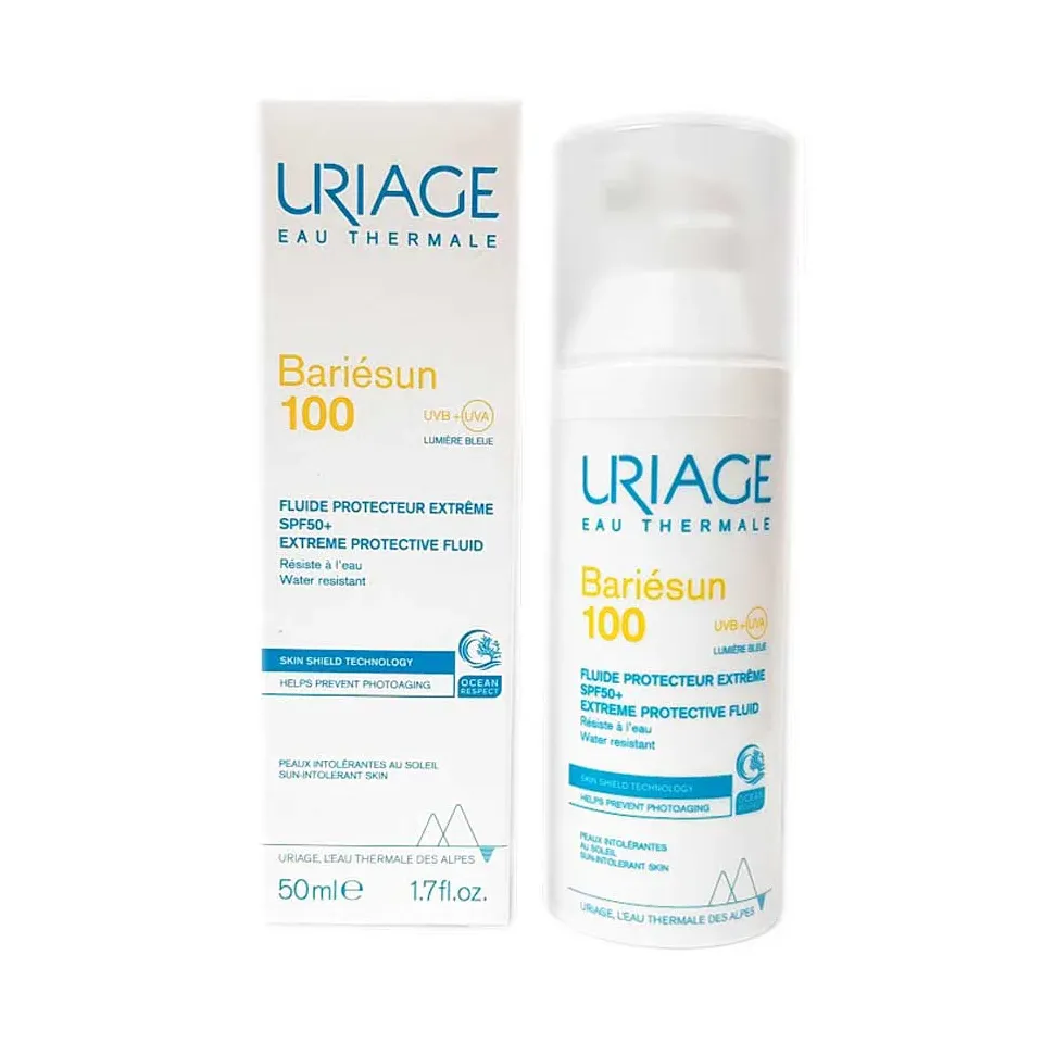 Sữa chống nắng Uriage Bariesun 100 Fluide Pro Extreme SPF50+ hỗ trợ bảo vệ da toàn diện