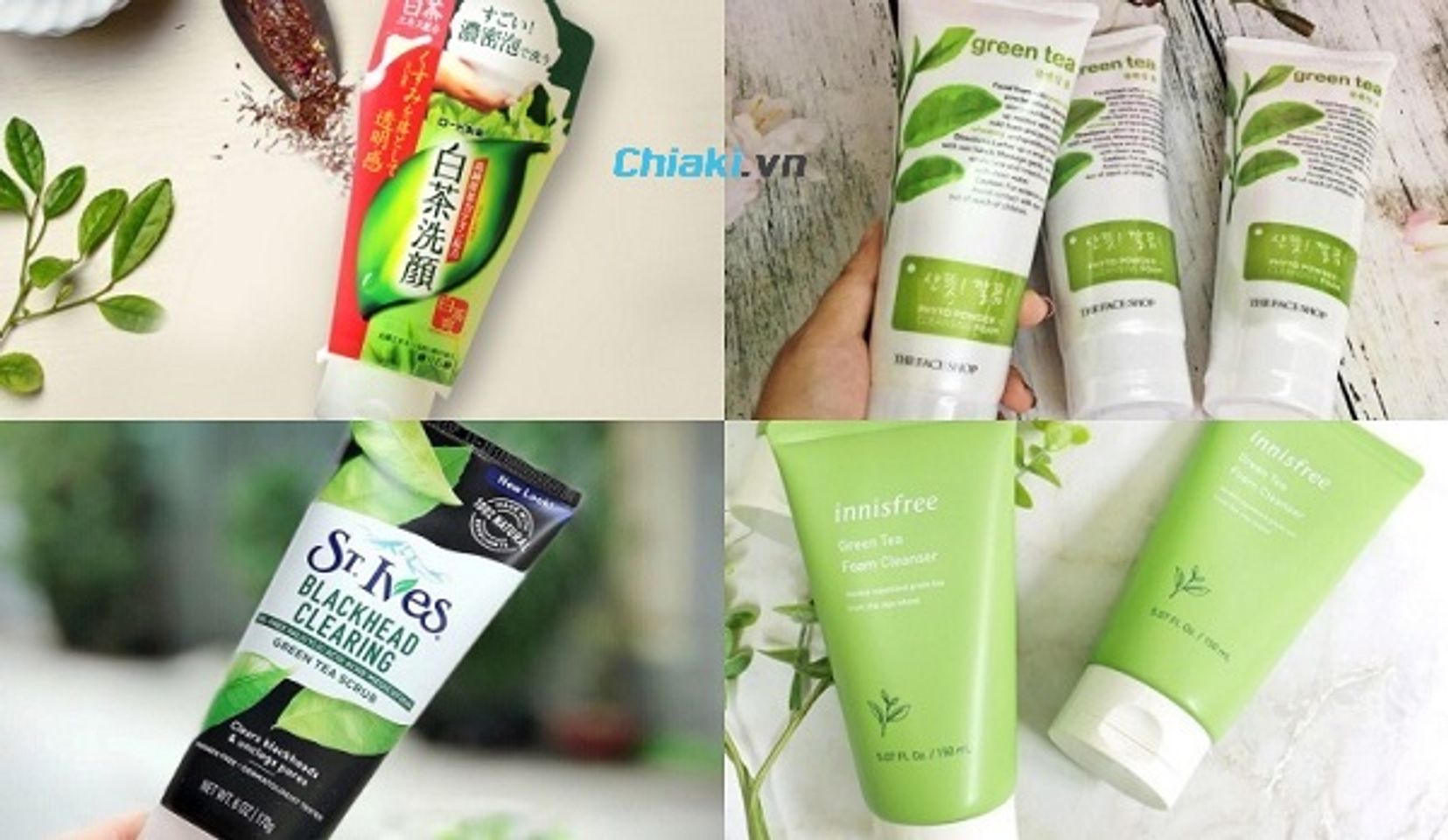 Sữa rửa mặt tr&agrave; xanh c&oacute; tốt kh&ocirc;ng?