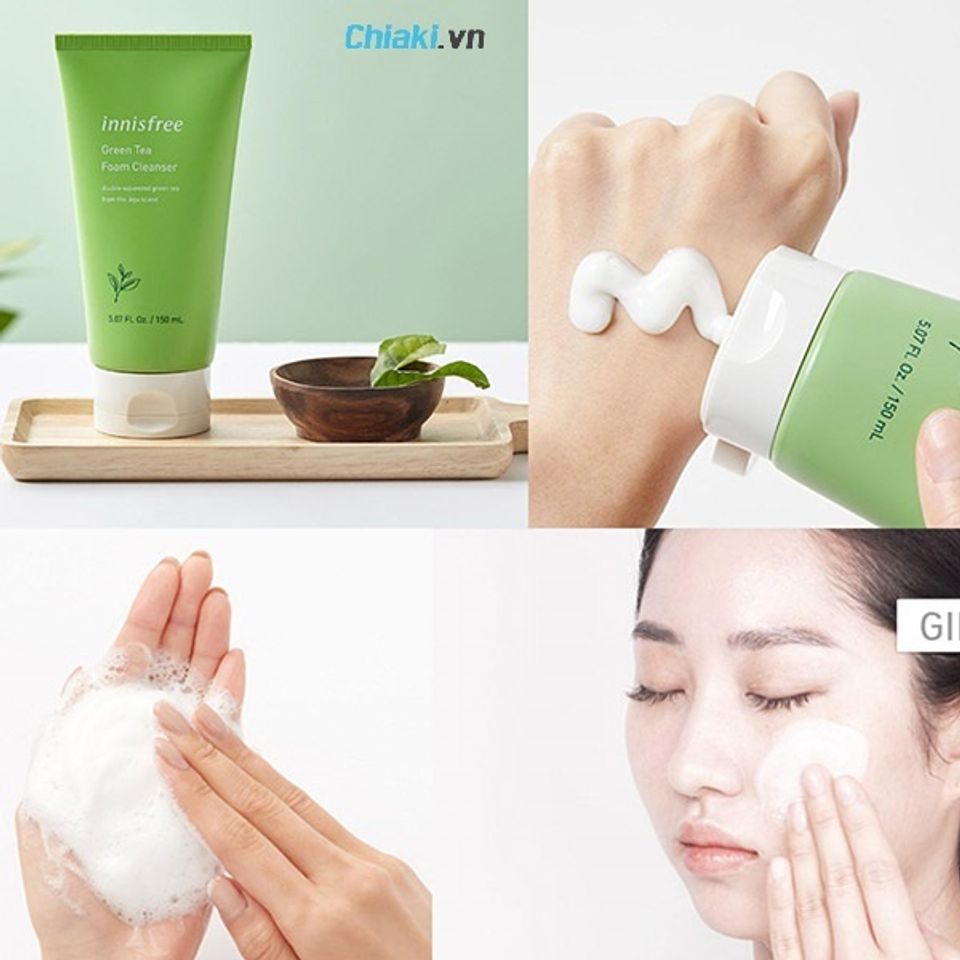 Hướng dẫn sử dụng sữa rửa mặt tr&agrave; xanh hiệu quả