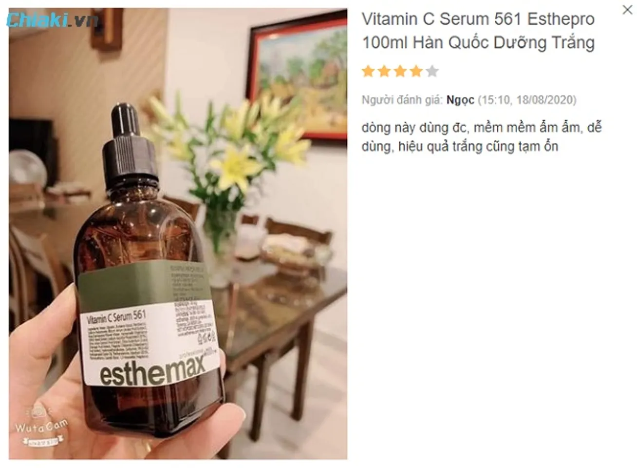 Review Serum Vitamin C 561 Esthepro từ người dùng