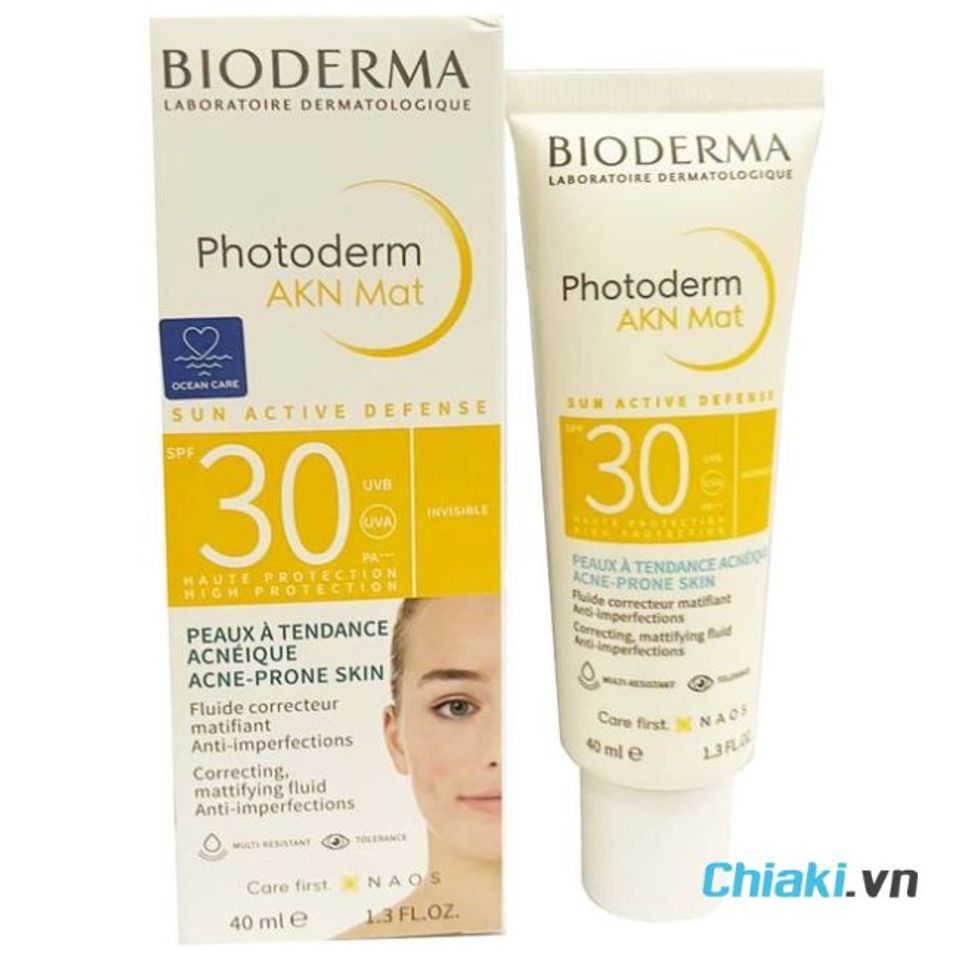 Kem chống nắng Bioderma cho da dầu mụn Photoderm AKN Mat