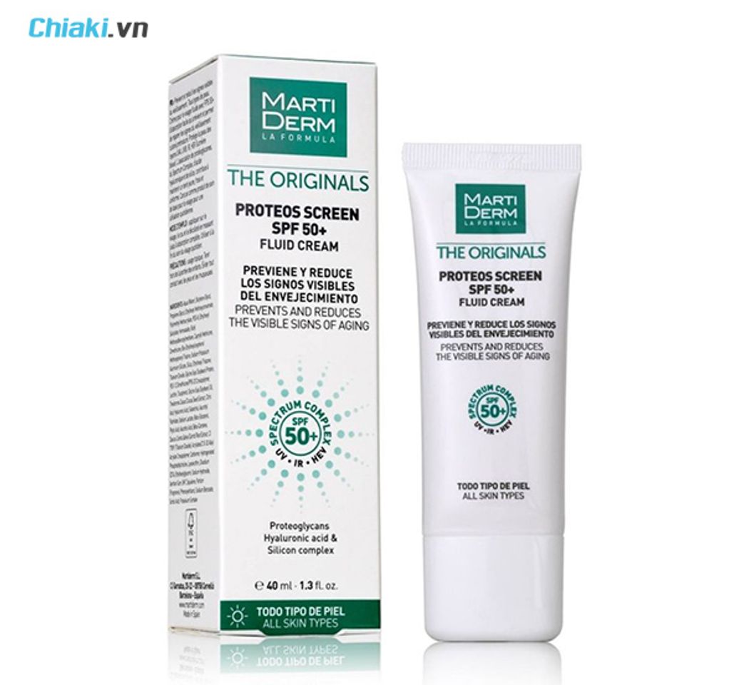 Kem chống nắng kh&ocirc;ng bết d&iacute;nh Martiderm Proteos Screen