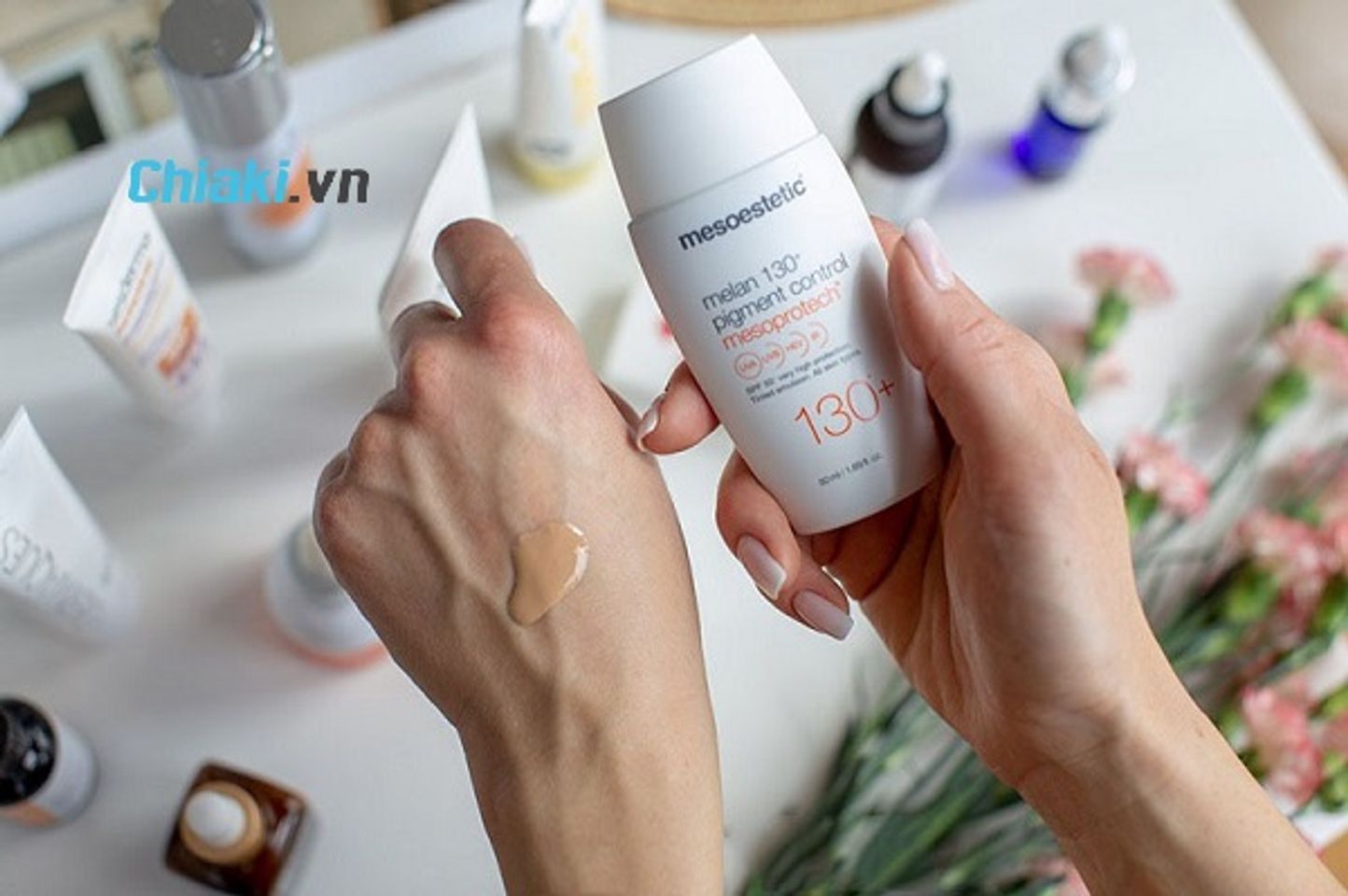 Ti&ecirc;u ch&iacute; chọn kem chống nắng Mesoestetic