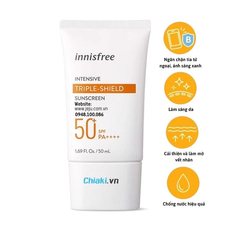 Kem chống nắng SPF 50 H&agrave;n Quốc Innisfree Triple Shield