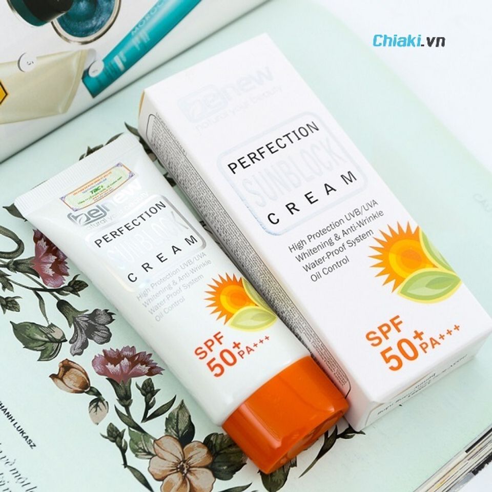 Kem kháng nắng và nóng Benew Perfection Sunblock Cream