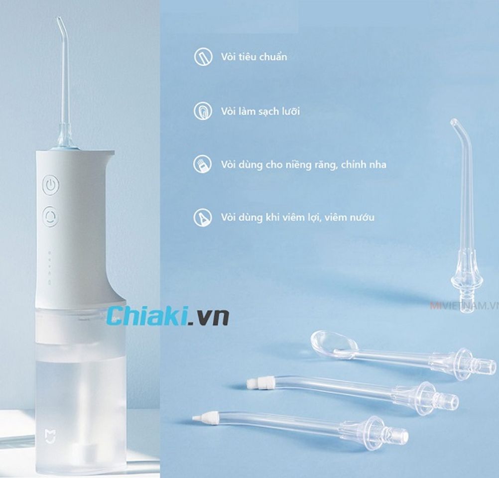 M&aacute;y tăm nước Xiaomi Flosser MIJIA MEO701 4 đầu v&ograve;i