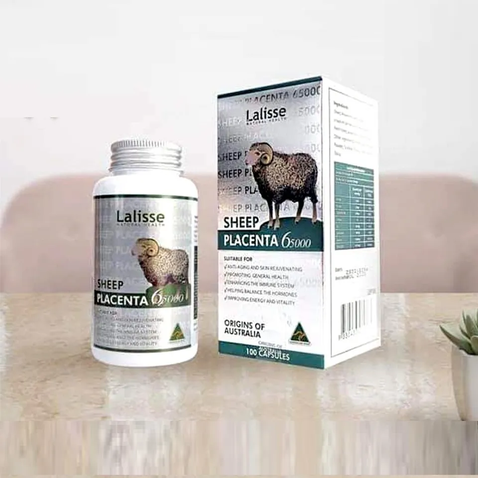 Viên uống nhau thai cừu Lalisse Sheep Placenta hỗ trợ đẹp da