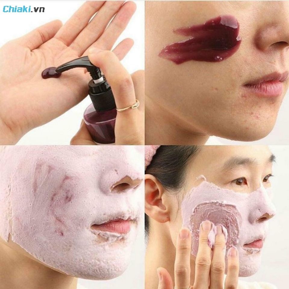 ưu điểm sữa rửa mặt rau củ t&iacute;m tr&ecirc;n da