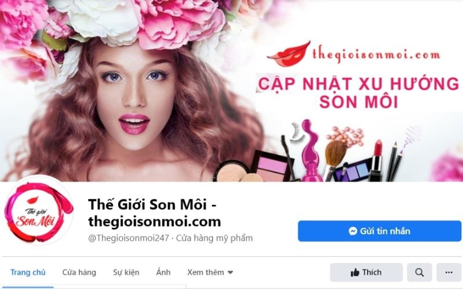 Cửa h&agrave;ng mỹ phẩm trực tuyến