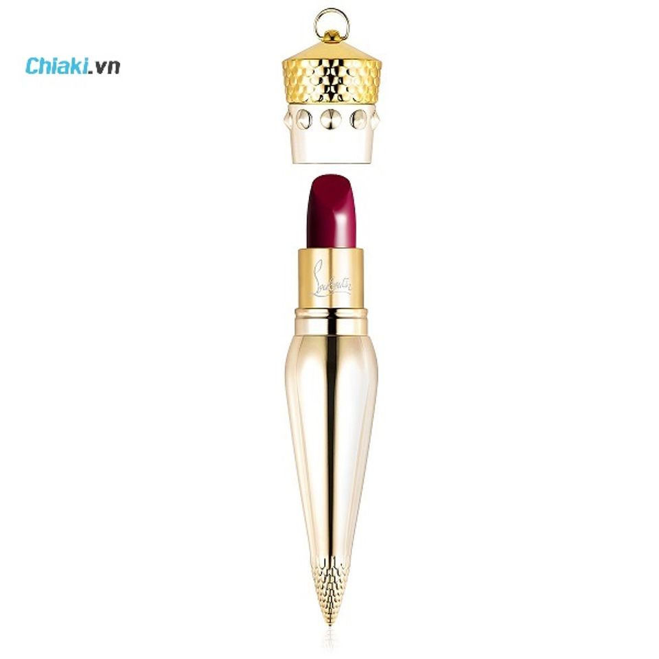 Son h&igrave;nh vi&ecirc;n đạn Christian Louboutin Very Prive Velvet Matte Lip Colour 410 m&agrave;u đỏ rượu vang