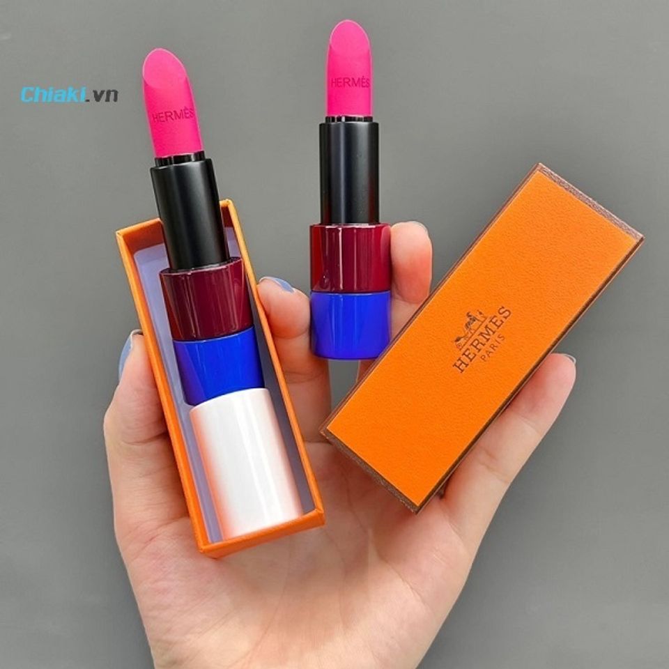 Son m&agrave;u hồng mận Hermes 74 Rose Magenta Limited