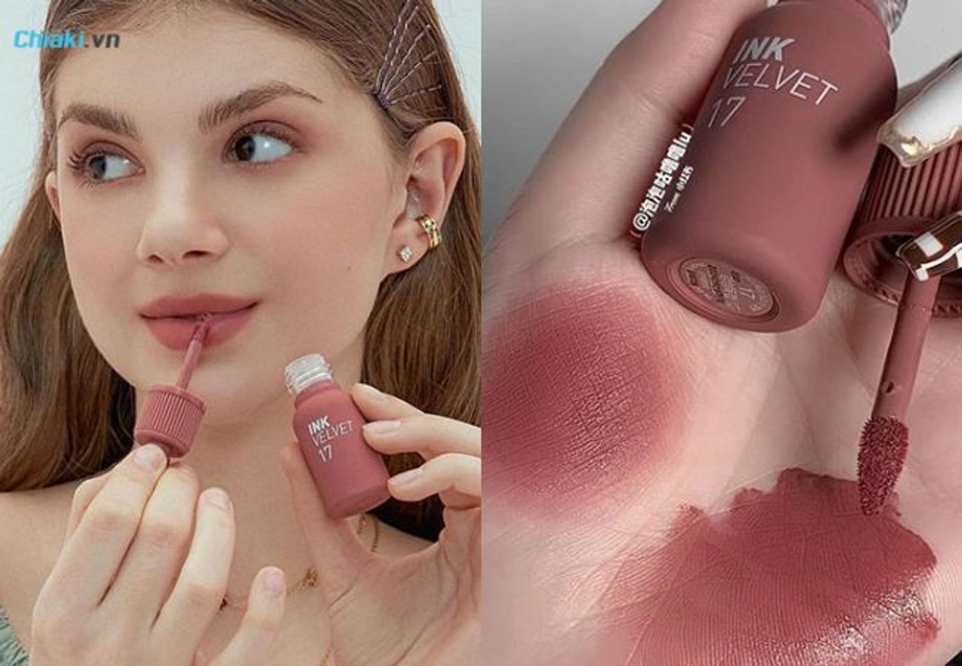 Son nude &aacute;nh t&iacute;m Peripera Ink Velvet tint m&agrave;u 17&nbsp;