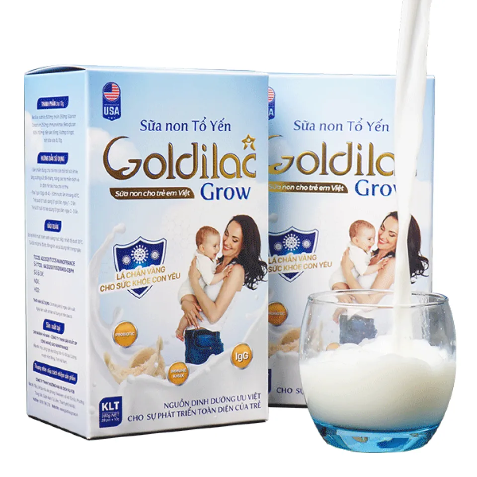 Sữa non tổ yến Goldilac Grow có hương vị thơm ngon, dễ uống