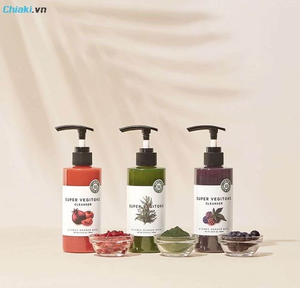 Thiết kế sữa rửa mặt thải độc rau củ Super Vegitoks Cleanser tiện lợi