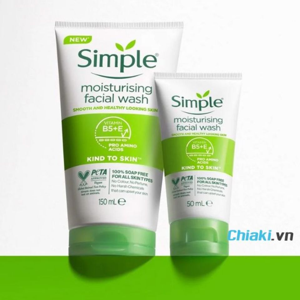 Sữa rửa mặt Simple Moisturising Facial Wash