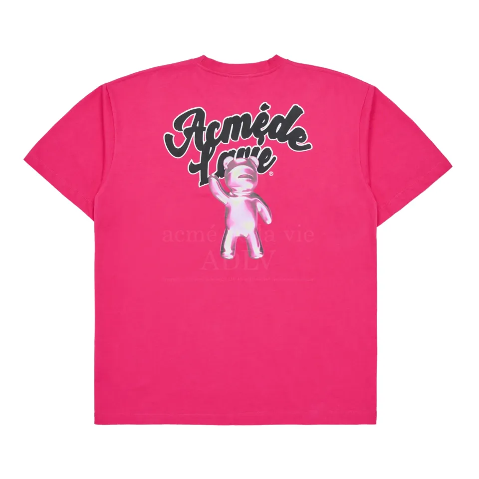 Áo thun Acmé De La Vie ADLV Hologram Bear Short Sleeve T-Shirt Pink