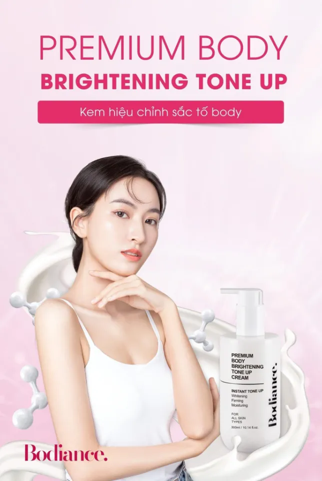 Kem dưỡng thể trắng da Bodiance Premium Body Brightening Tone Up Cream