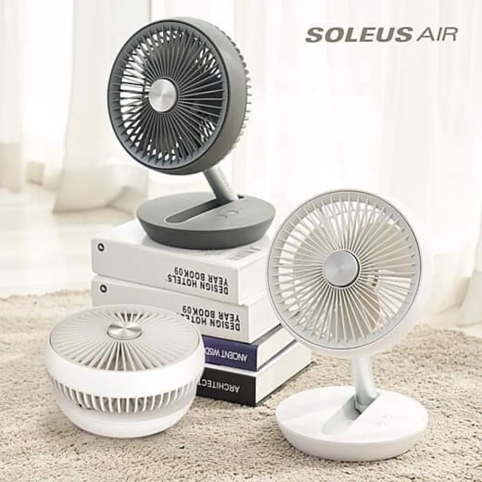 Quạt tích điện gấp gọn mini Soleus Air AIR603FF