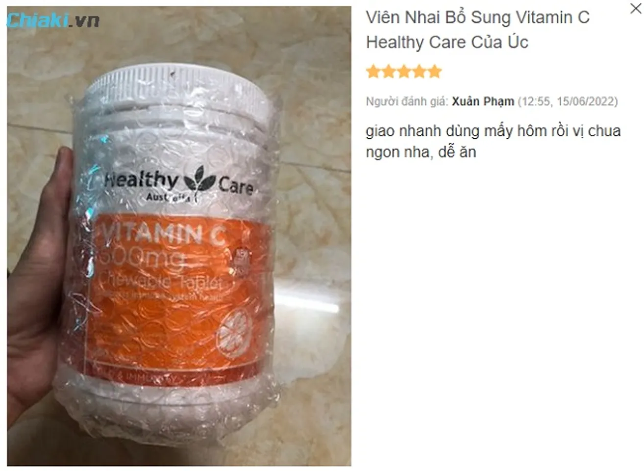Review vitamin C Healthy Care từ người mua