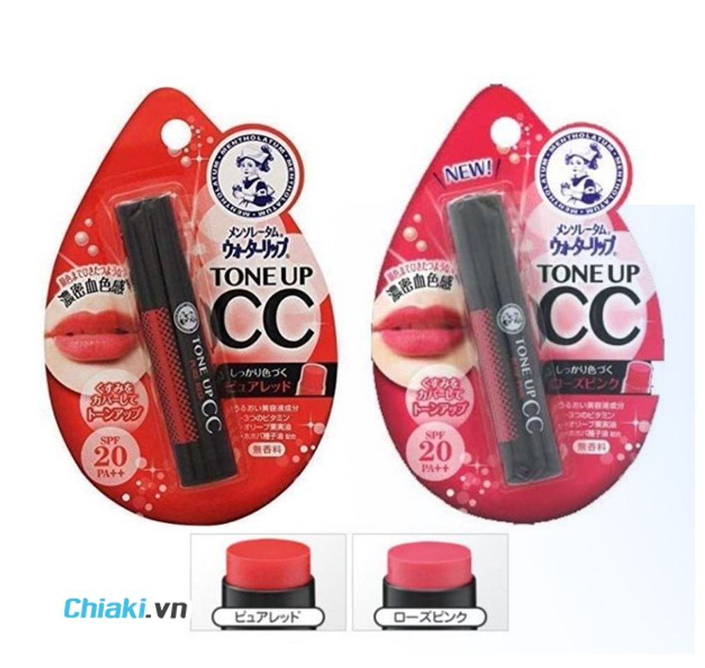 Son Dưỡng M&ocirc;i Rohto Mentholatum Water Lip của Nhật Bản