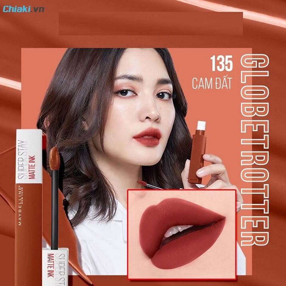 Son kem kh&ocirc;ng tr&ocirc;i Maybelline Superstay Matte Ink-135