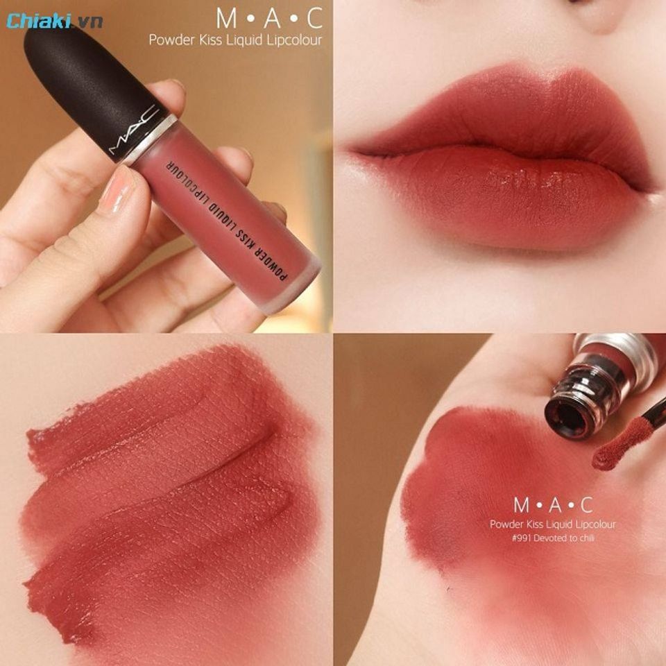 Son l&igrave; MAC Powder Kiss Lipstick Lipcolour 991