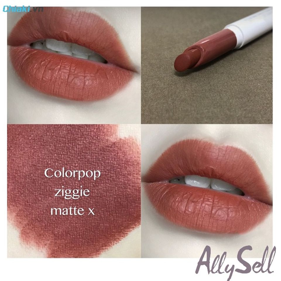 Son si&ecirc;u l&igrave; ăn uống kh&ocirc;ng tr&ocirc;i Colourpop Lippie Stix Matte X-Ziggie