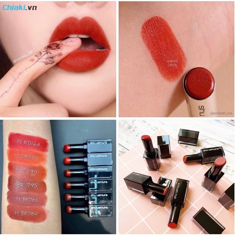 Son thỏi kh&ocirc;ng tr&ocirc;i Shu Uemura Amplified Matte