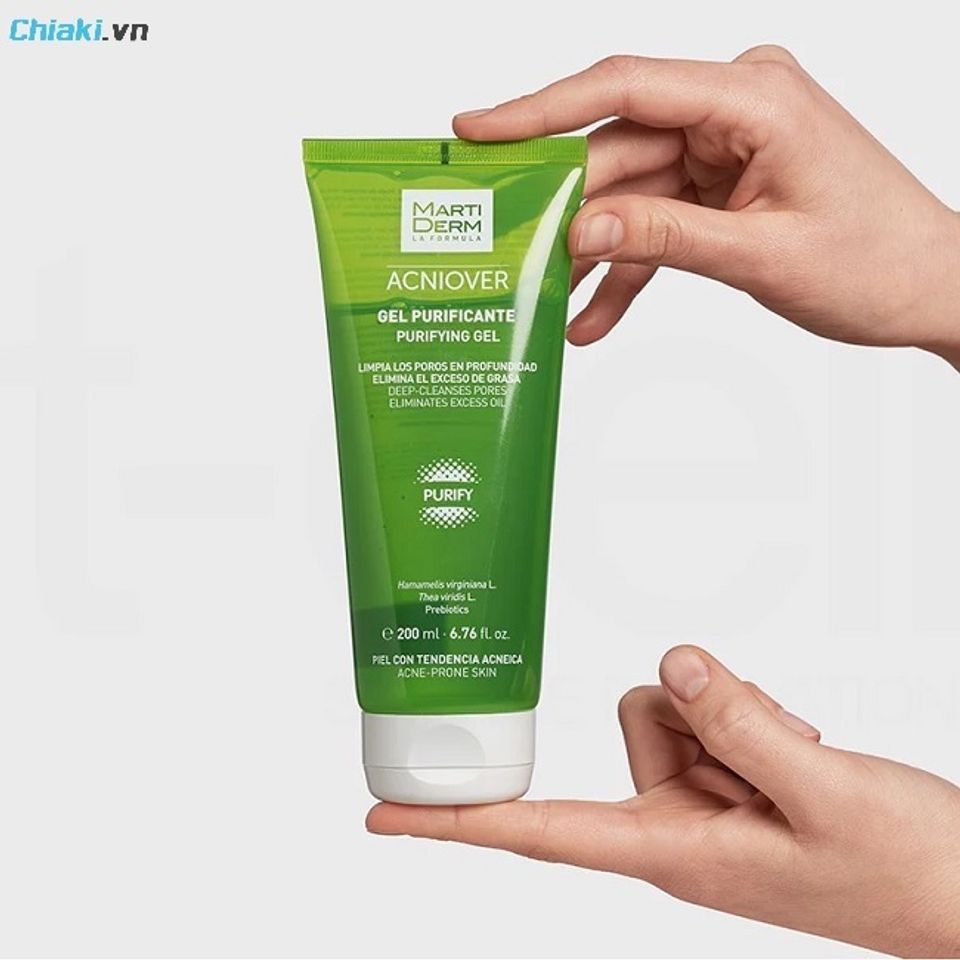Sữa rửa mặt cho da dầu MartiDerm Acniover Purifying Gel