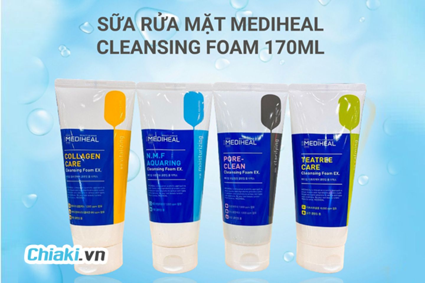 bộ 4 Sữa Rửa Mặt Mediheal Cleansing Foam H&agrave;n Quốc