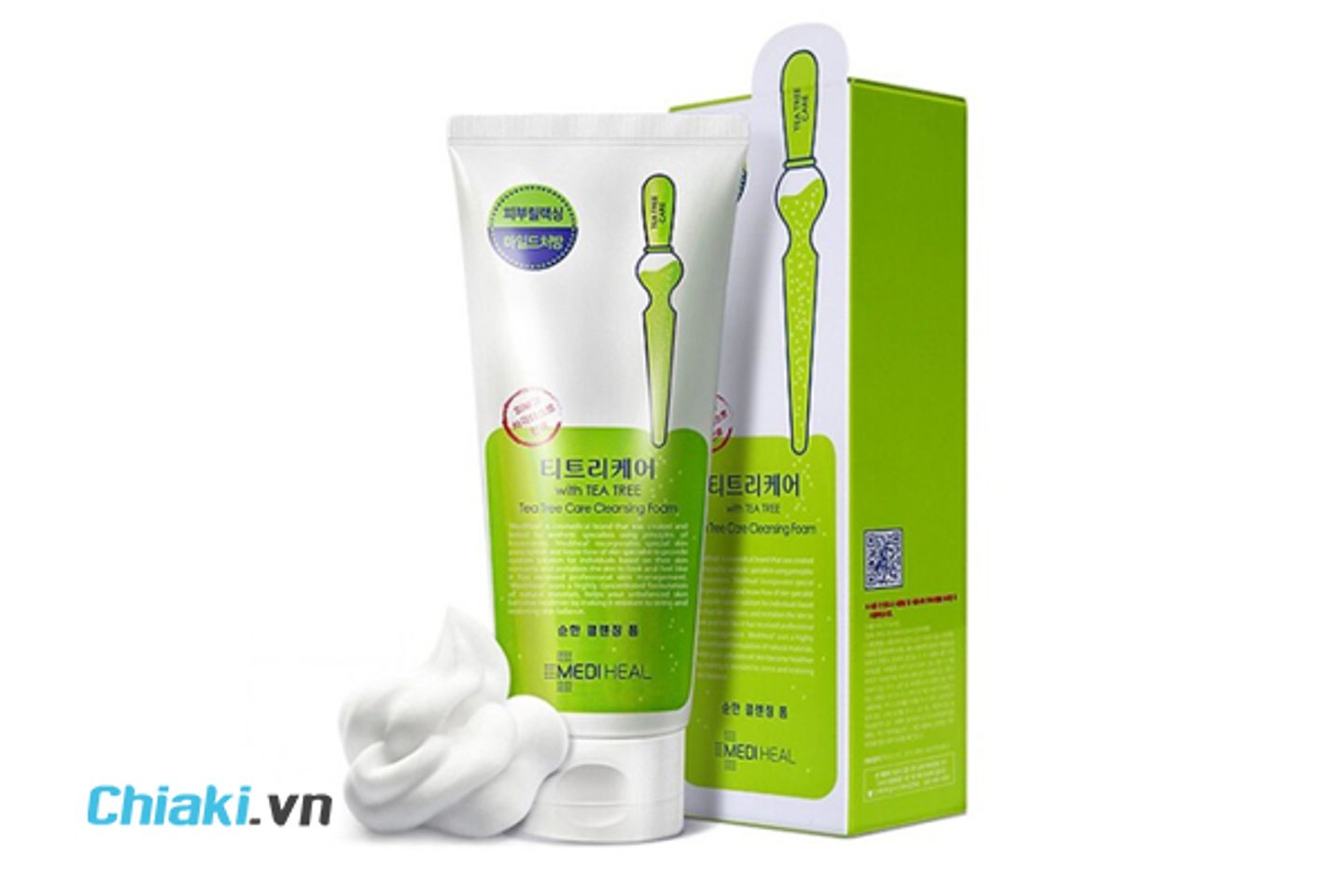 Sữa rửa mặt mediheal tea tree m&agrave;u xanh l&aacute;