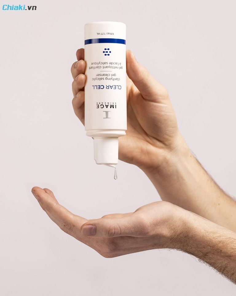Sữa rửa mặt trị mụn đầu đen v&agrave; sợi b&atilde; nhờn Image Clear Cell Salicylic Gel Cleanser