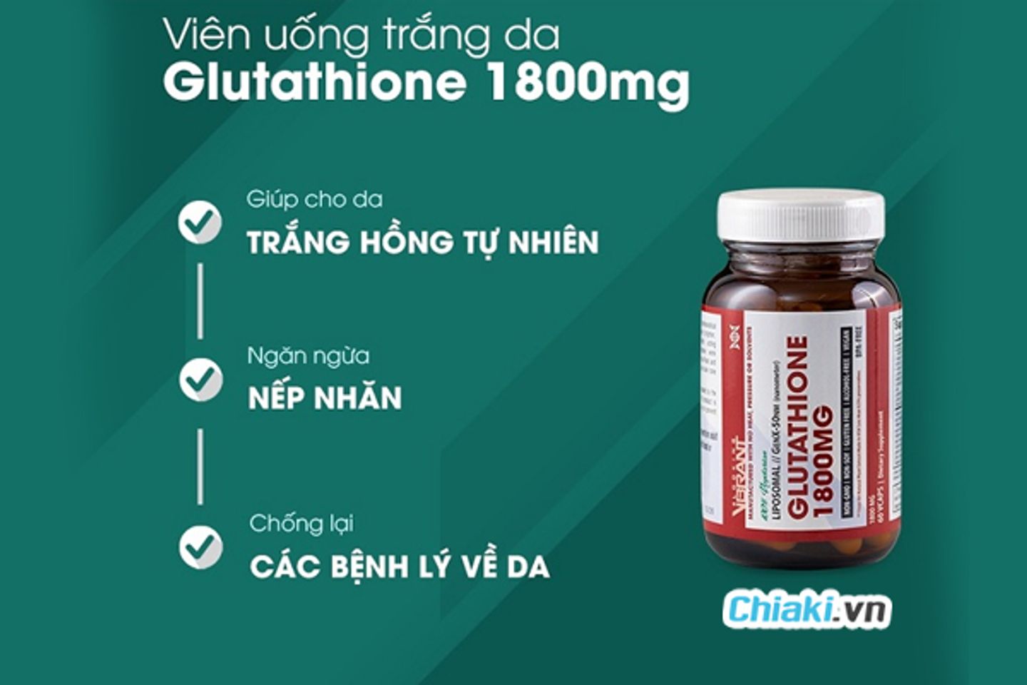 Review Có Nên Uống Viên Trắng Da Glutathione 1800mg Của Mỹ Không?