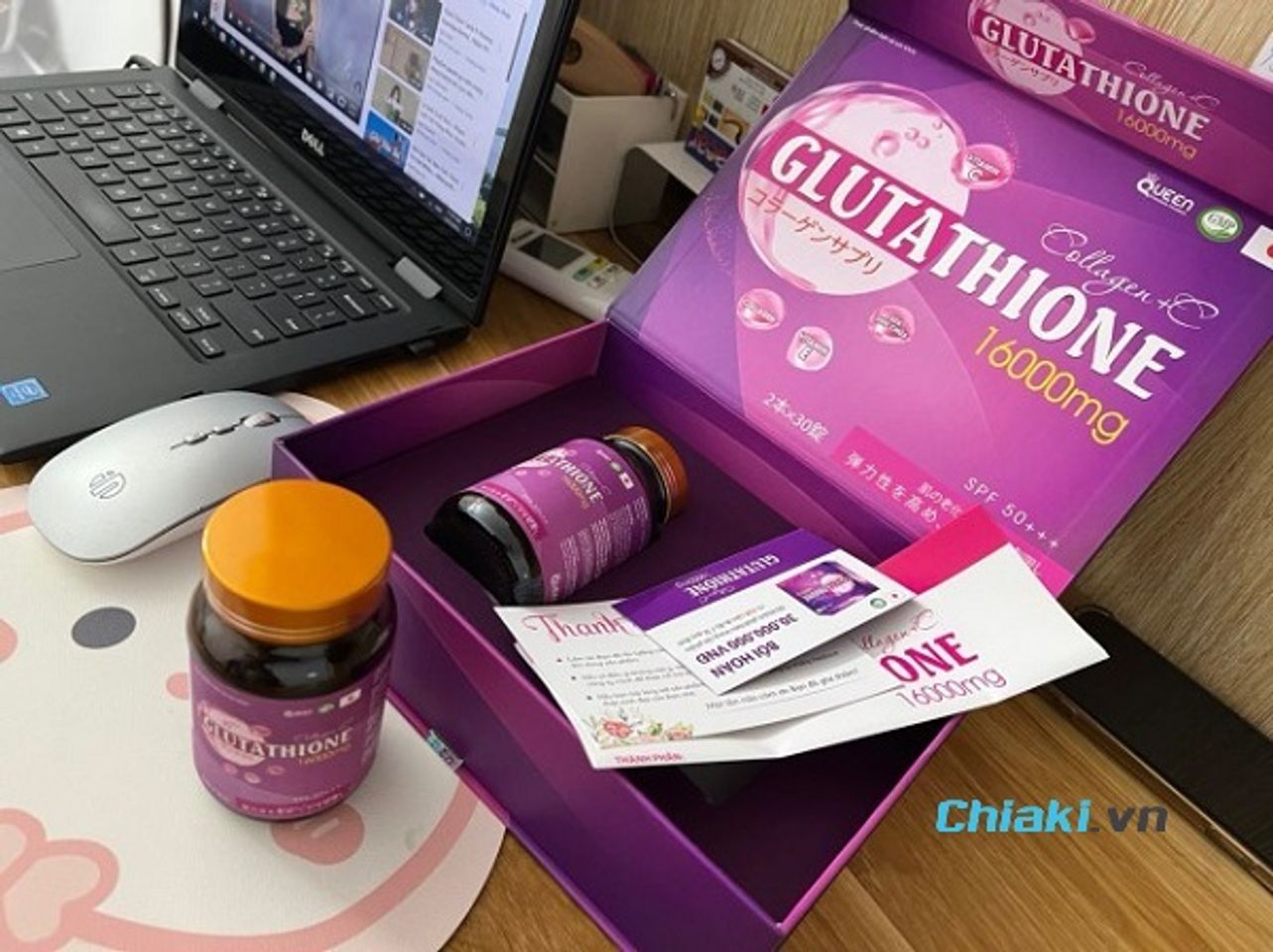 Vi&ecirc;n uống trắng da Glutathione 16000mg