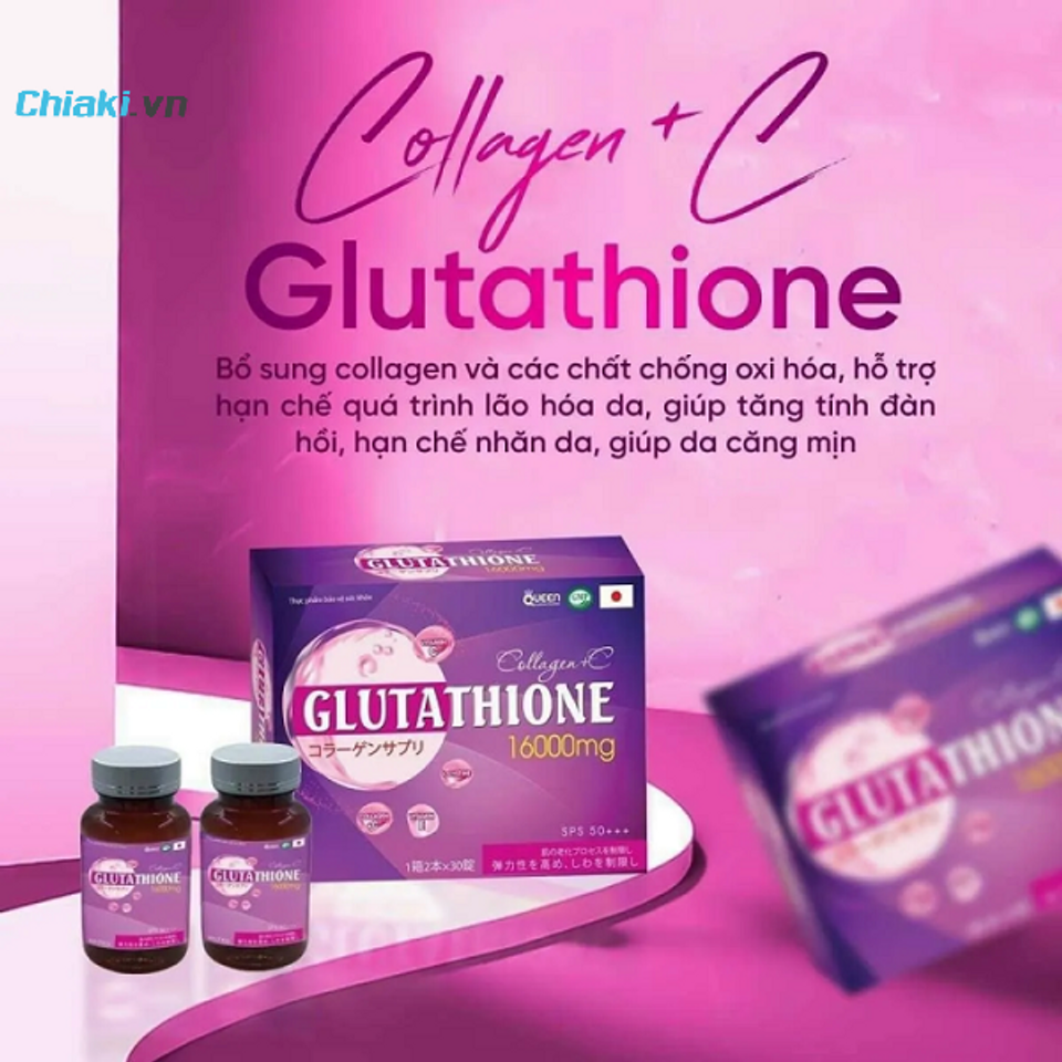 Review vi&ecirc;n uống trắng da Glutathione 16000mg