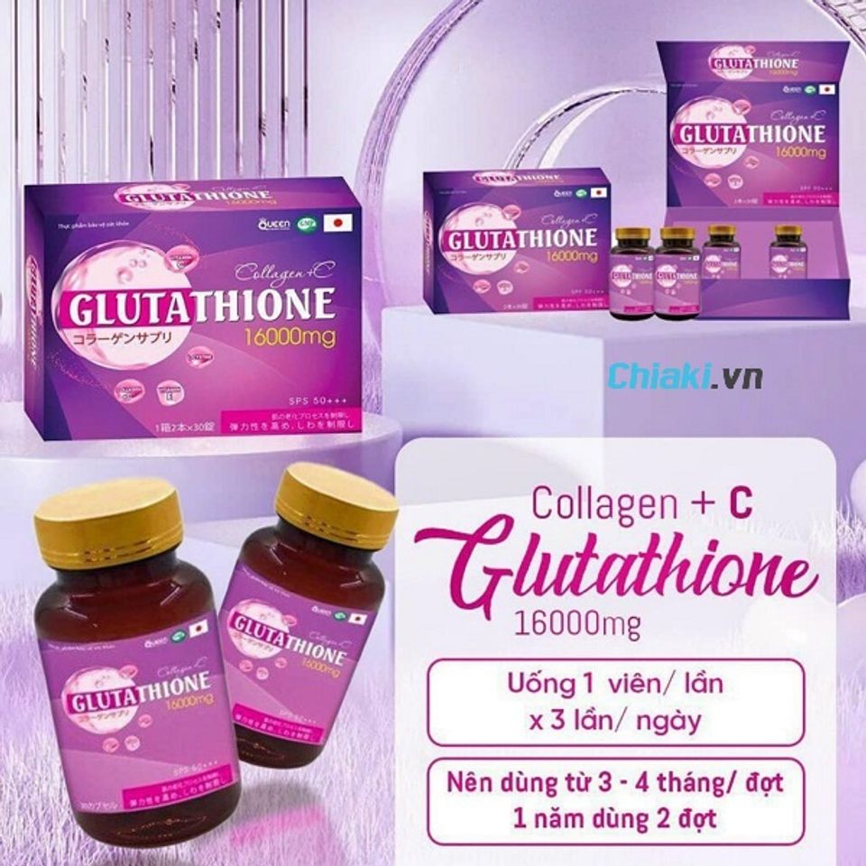 Hướng dẫn c&aacute;ch sử dụng vi&ecirc;n uống Glutathione 16000mg