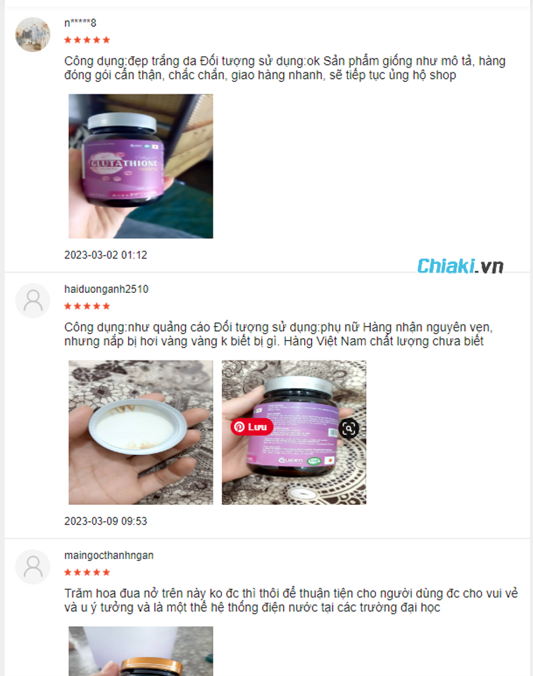 Review vi&ecirc;n uống Glutathione 16000mg trắng da từ người d&ugrave;ng