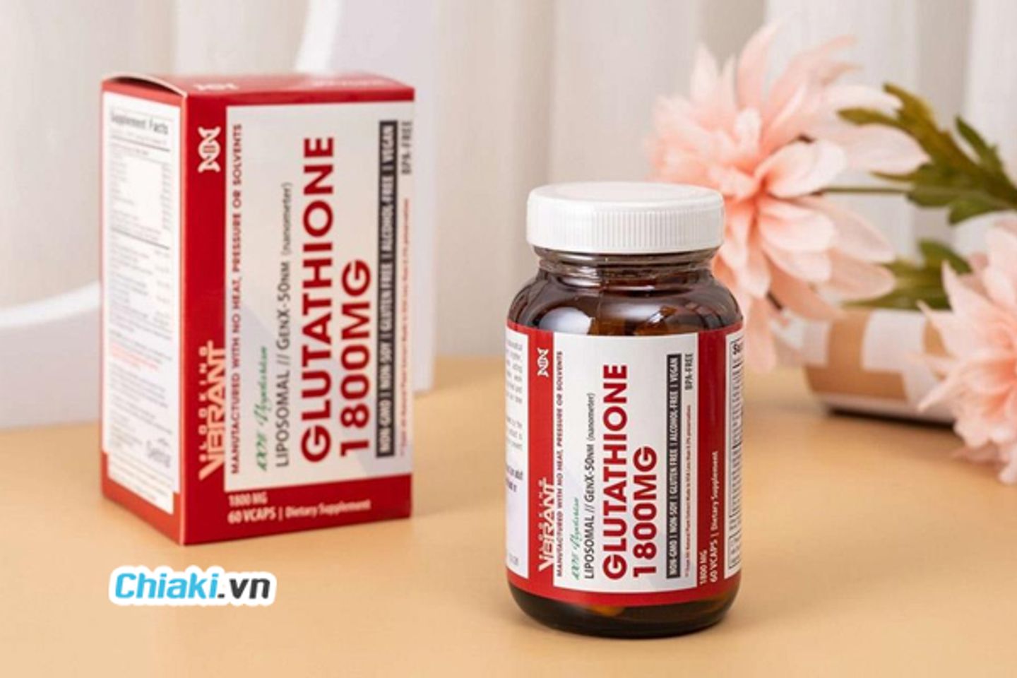 Review Vi&ecirc;n Trắng Da Glutathione 1800mg Của Mỹ
